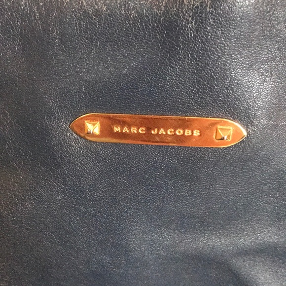 Marc Jacobs blue gold studded shoulder bag - Picture 2 of 7